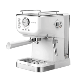 capsule + coffee powder + milk foam 3 in 1 coffee maker.  Retro European style, 20Bar extraction mocha / Nestle espresso,  1050W, powder hammer 5 (PSCM3150: PSCM3150c)